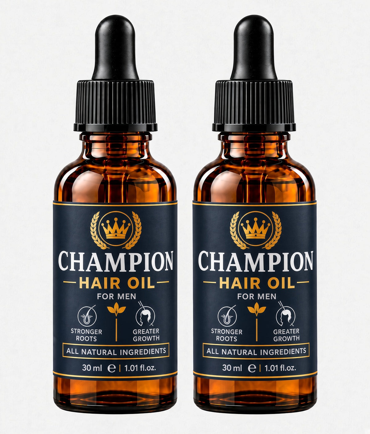 2x Champion Hair Growth Oil For Men